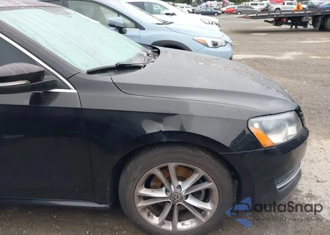 2013 Volkswagen Passat 2.5L Se из США, поврежденный, VIN 1VWBP7A3XDC057586